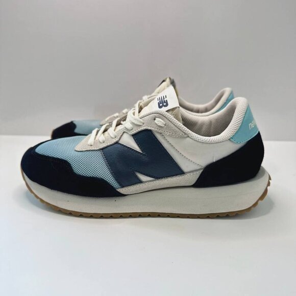 New Balance 237 Black & Mint Colourblock Sneakers US 8.5 - Picture 4 of 8